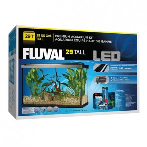 Equiped Aquarium Fluval (29 GAL TALL)
