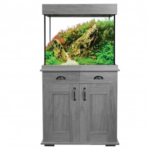 Shaker Aquarium Set, 44 US Gal / 168 L (BLACK OAK OR GRAY OAK)