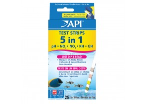 API 5 in 1 Aquarium Test Strips - 25 pk