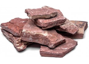 Red slate rock